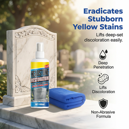 🪦 Headstone Cleaning Spray – Removes Moss, Algae & Outdoor Stains