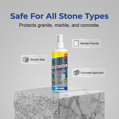 🪦 Headstone Cleaning Spray – Removes Moss, Algae & Outdoor Stains