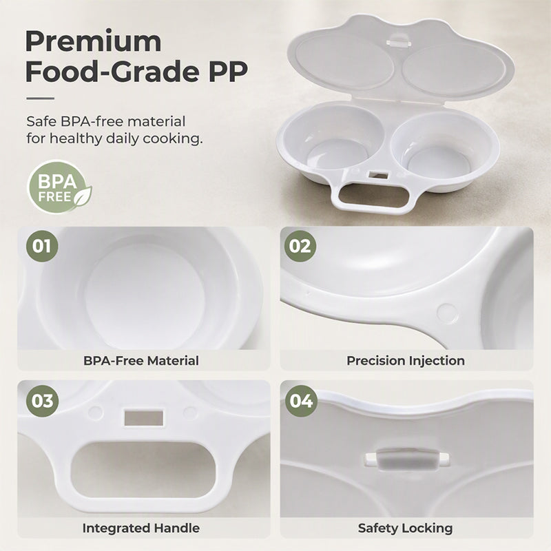 Microwave Egg Poacher with Lid & Handle (offer)