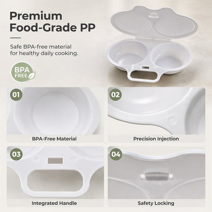 Microwave Egg Poacher with Lid & Handle (offer)